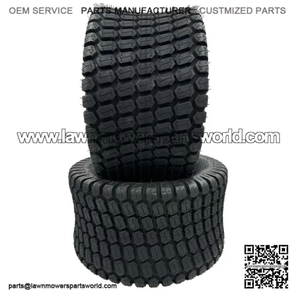 24x12.00-12 4Ply Lawn Mower Tires - Set (Compatible with JD Mowers and More) - Image 2