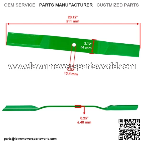 502320 60" Deck Standard Blades for King Kutter RFM-60 RFM60 5' FM Finish Mowers - Image 2