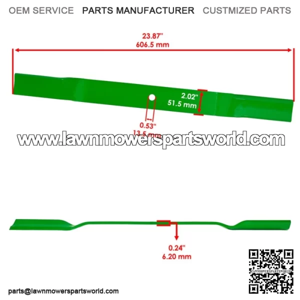 72" Deck Blades for King Kutter RFM-72 RSFM-72 RFM72 RSFM72 Finish Mower - Image 2