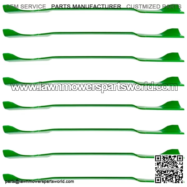 490-110-M112 490110M112 7420499 9420499 42" Deck High Lift Blades for MTD White - Image 4