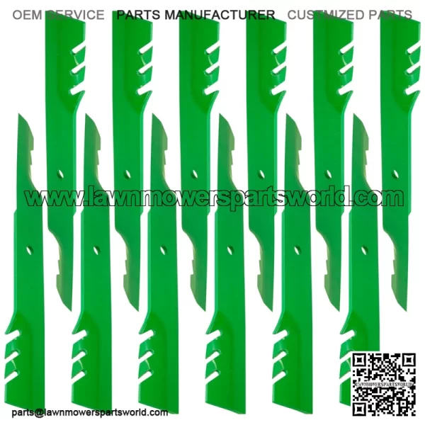 038-6081-00 038608100 61" Deck Gator Blades for Bad Boy 21" Blade Powder Coated - Image 3
