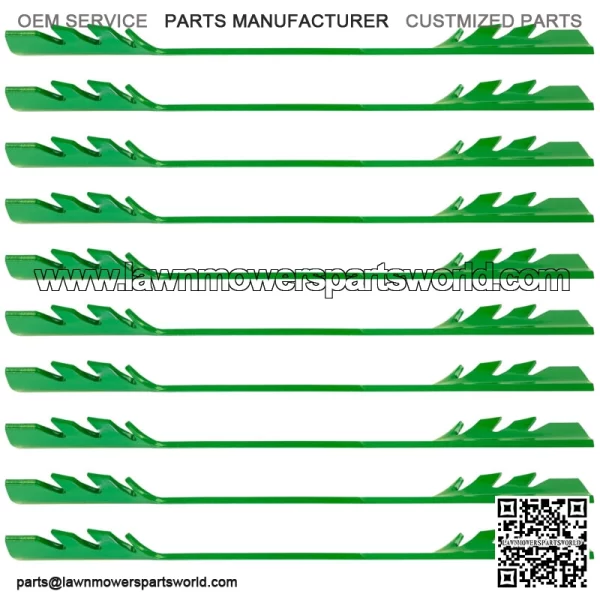 038-6081-00 038608100 61" Deck Gator Blades for Bad Boy 21" Blade Powder Coated - Image 4