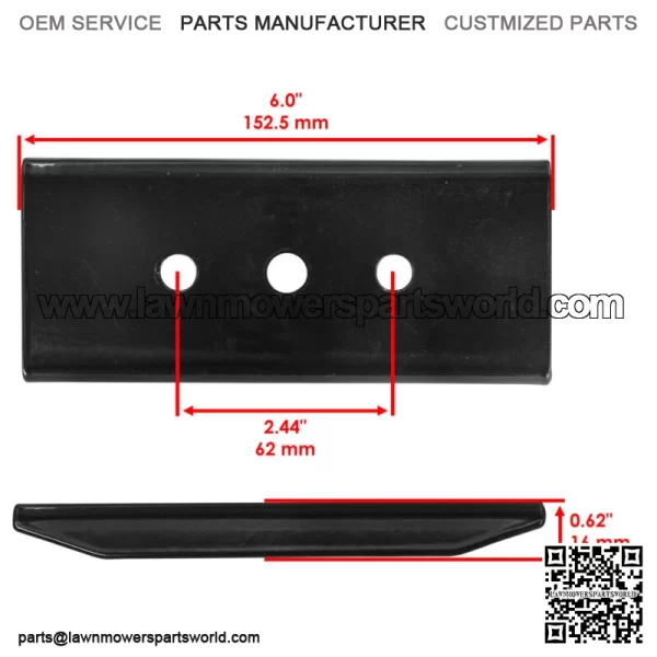 106-2248-03 Blade Stiffener For Lawn Boy Z 3500 HLX - Image 2