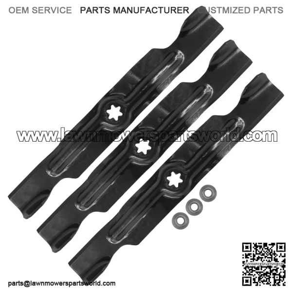 112-0316 112-0330 50" Deck Blade & Nut For Toro LX500 SL500 GT2100 GT2200 - Image 5