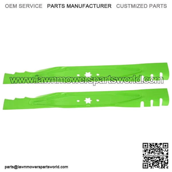 LawnBlade Set for Cub Cadet 942-04308-X LTX1040 RZT-L42 Toothed - Image 2
