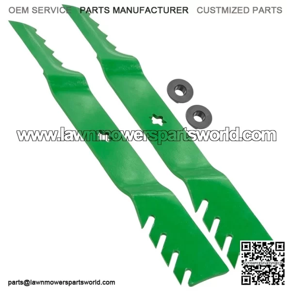 112-0315 1120315 42" Deck Blades w/ Nuts for Toro LX420 LX423 LX425 LX426 LX427 - Image 4