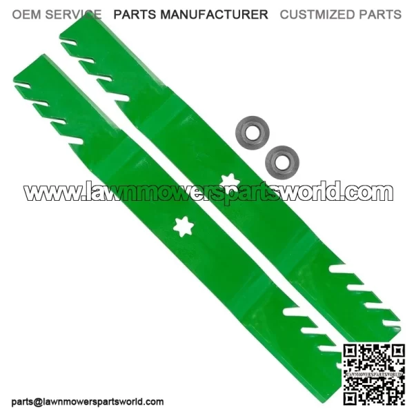 112-0315 1120315 42" Deck Blades w/ Nuts for Toro LX420 LX423 LX425 LX426 LX427 - Image 5