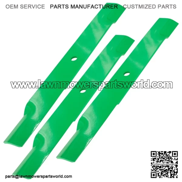 60" Deck Medium-Lift Blades for Dixie Chopper Classic 2550 2750 / 30227-60H - Image 3