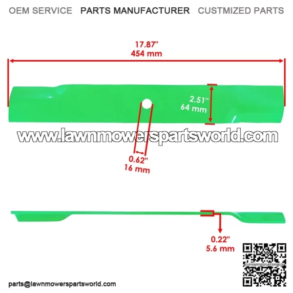781898 782532 783753 783753X 785436 795526 Deck Medium-Lift Blade For Hustler - Image 2