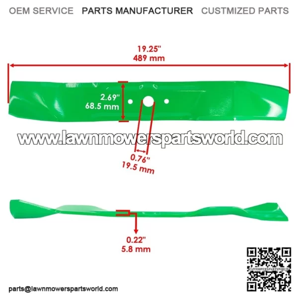 942-0473A 490-110-M111 742-0321 742-0322 Deck Blade for Cub Cadet MTD Mulching - Image 2