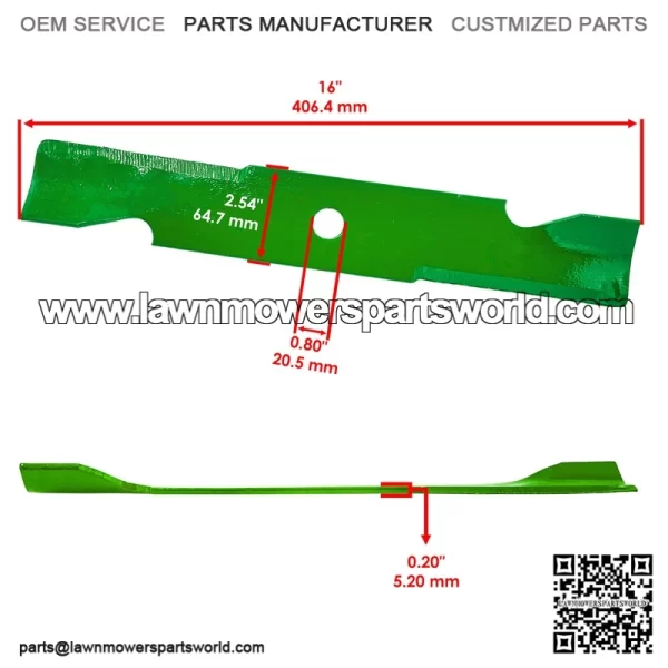 46" Deck Blade kit for Snapper ELT2246 SPX2246 LT2146 LT200 Series / 1739889BM - Image 2