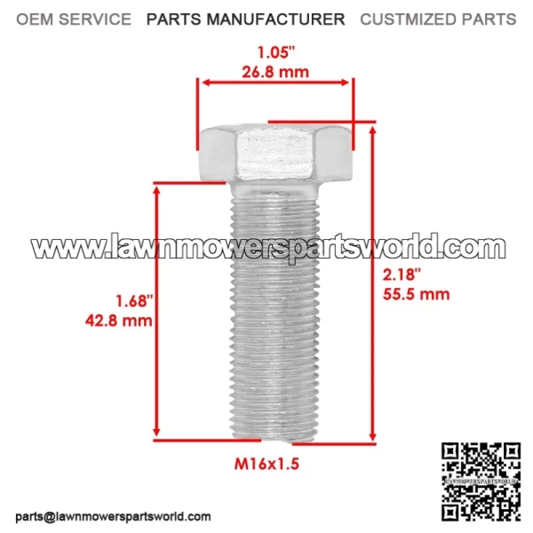 03498400 03498451 014668 05901822 Deck High Lift Blade w/Bolt For Gravely Ariens - Image 3
