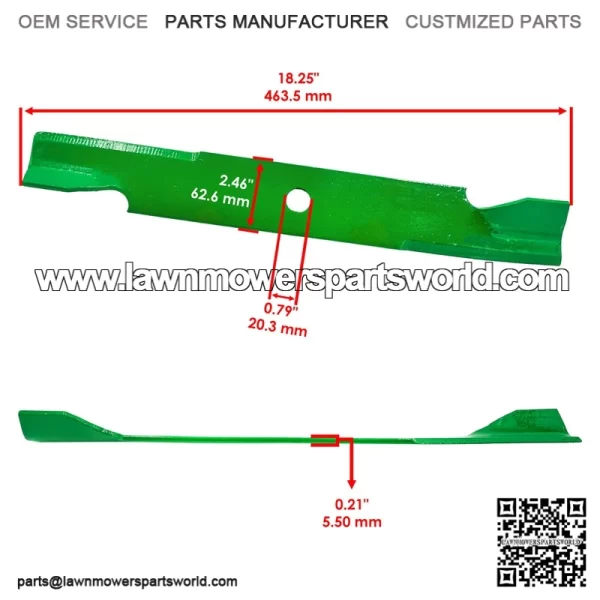 52" Deck Blades & Bolt for Snapper SPX2346 RZT2552 ZT2752 YT2652 LT9500 Series - Image 2