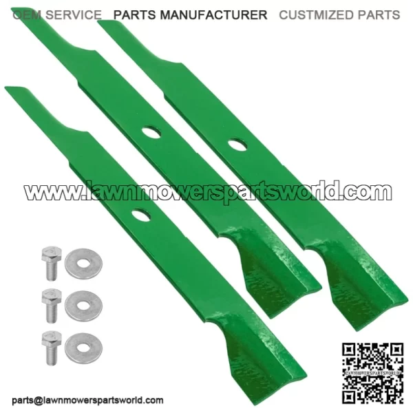 52" Deck Blades & Bolt for Snapper SPX2346 RZT2552 ZT2752 YT2652 LT9500 Series - Image 4
