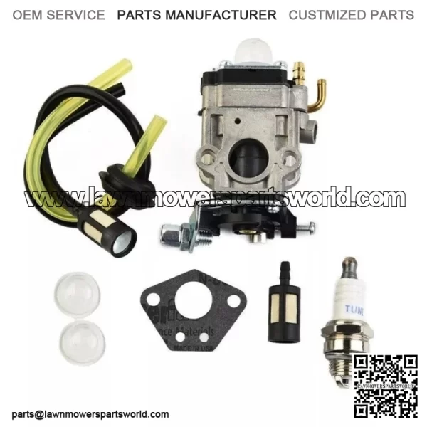Carburetor Kit For 43cc 52cc 49cc Brushcutter Strimmer Cutter Chainsaw Carb - Image 2