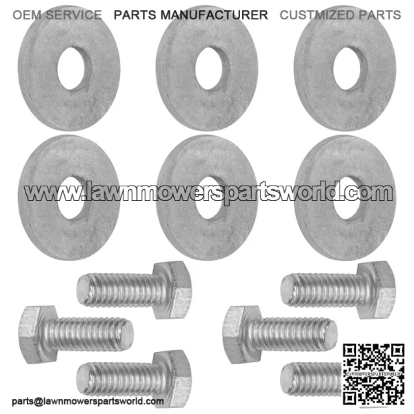 1920676SM 1656916SM Deck Spindle Blade Hex Bolts Screw & Washers for 7/16-14 X 1 - Image 5
