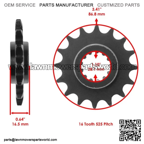 Drive Chain & Sprocket for Husaberg FC501 1994 / FC600 1994 23801-MEE-D00 - Image 2