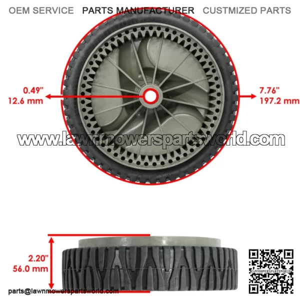 Front Drive Wheel For Husqvarna 51 MDT / 56 DHS / 56 SF / 56 SFE / 560 HS - Image 2