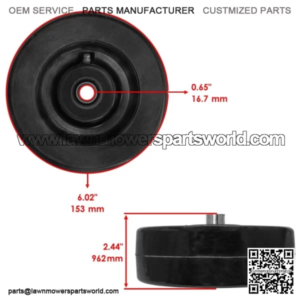Deck Mower Wheel for John Deere 4100 4200 4300 4400 4500 4600 4700 60" AM107558 - Image 3