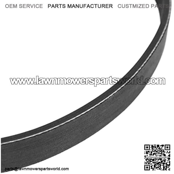 7PJ451 drive belt compatible with Bosch Rotak 320 lawn mower, 7 ribs closed loop, replacement rubber timing belt, width 16 mm, circumference 451 mm - Image 4