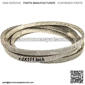 Replacement V-belt for HUSQVARNA 532165631, 531007551, 531008023 (1/5.1 cmx281.9 cm) (A109) made of Kevlar