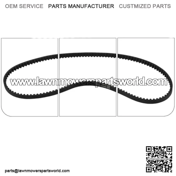 Mower deck belt HTD1040-8M-12 timing belt replacement part 9585-0087-00 compatible with Stiga Park 102M/Villa 102M mower - Image 3