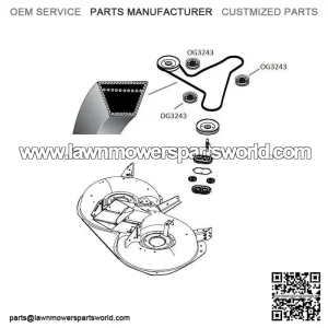 McCulloch Husqvarna blade drive belt