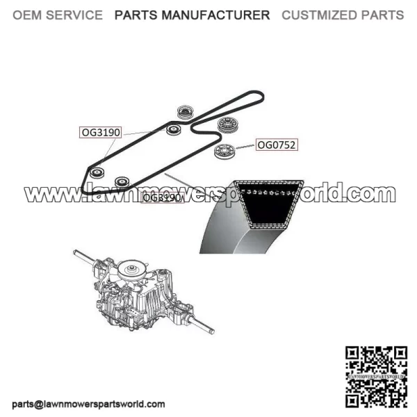 Husqvarna CTH184T drive belt