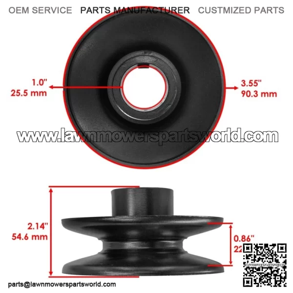756-0639A 756-1176 756-0639 PTO Engine Pulley for White Outdoor MTD Cub Cadet - Image 2