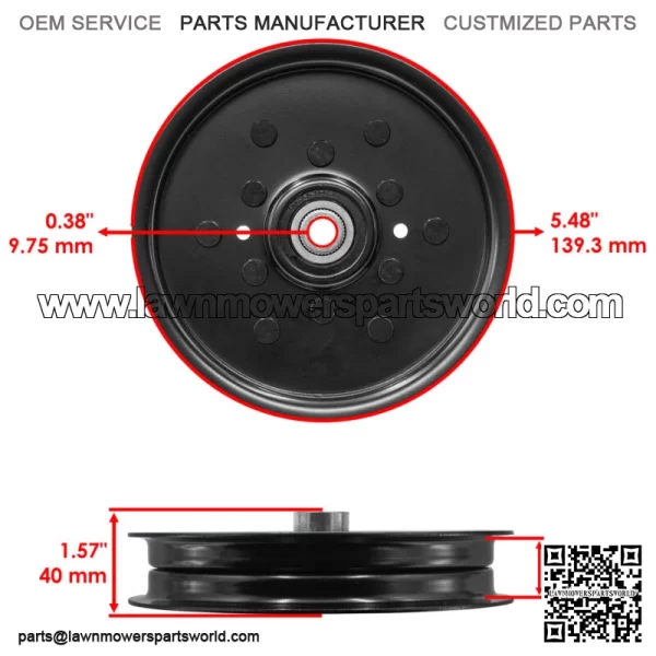 07352400 D28050 07300112 Deck Flat Idler Pulley For Ariens For Gravely - Image 2