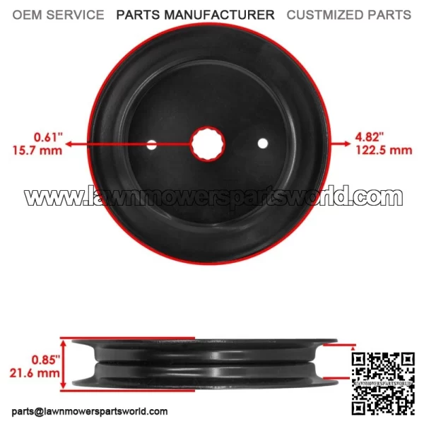 126123 126124 603988 52" Deck Idler Pulley For Hustler Raptor / Raptor Limited - Image 3