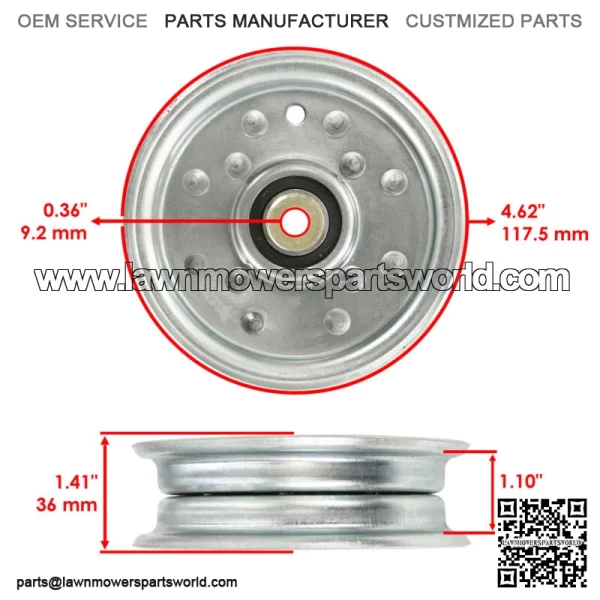 48" 46 Deck Pulley For Snapper ZT 2548 ZT 2246 1757823YP 7034422SM - Image 2