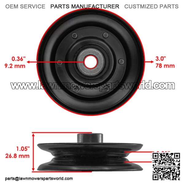 956-04002 956-04015 756-0981 756-04209 Drive Pulley & Belt For Cub Cadet LT1040 - Image 2