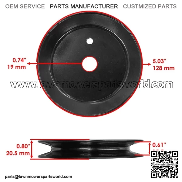 756-3096 Deck Spindle Pulley For MTD Cub Cadet 19A40013 19A40014 19B40013 - Image 2