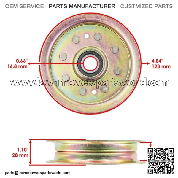 54" Deck Pulley For Toro X5450 XS5450 Titan ZX5420 ZX5400 / 116-3626 - Image 2