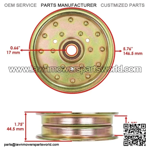 116-4669 126-9197 99-8912 13739 1164669 1269197 Deck Pulley for Toro Exmark - Image 2