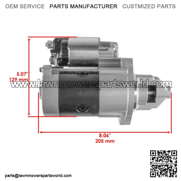 Starter for John Deere Z540M Z540R ZTrak Mower 12V CCW 10 Teet AUC12656 MIA11626 - Image 2