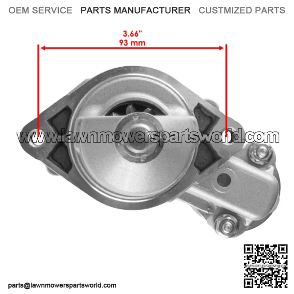 Starter for John Deere Z540M Z540R ZTrak Mower 12V CCW 10 Teet AUC12656 MIA11626 - Image 3