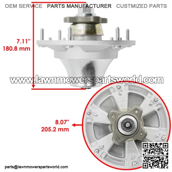 48" Deck Spindle Blade Kit For John Deere Z510 Z710 Z7810 Z820 Z910 Z915 Z920 - Image 2