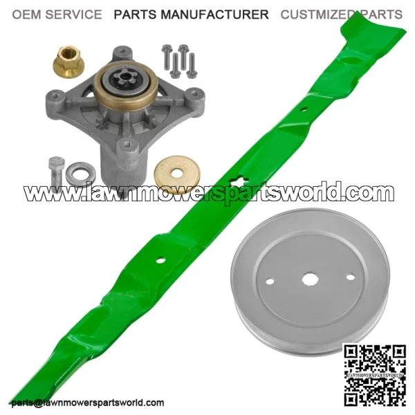 30" Deck Spindle & Blade Kit For Husqvarna RZ3016 For Poulan Pro 301ZX