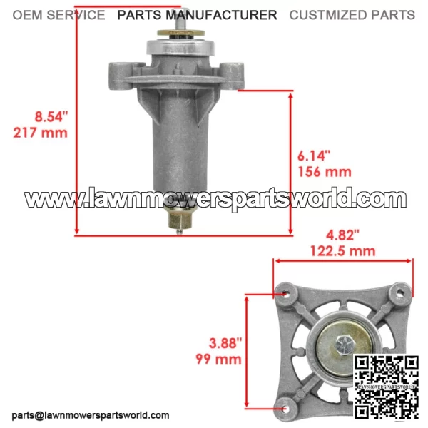 30" Deck Spindle & Blade Kit For Husqvarna RZ3016 For Poulan Pro 301ZX - Image 2