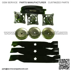 Husqvarna YTH24K48 48" Lawn Mower Deck Rebuild Kit Spindles Blades Belt Pulleys