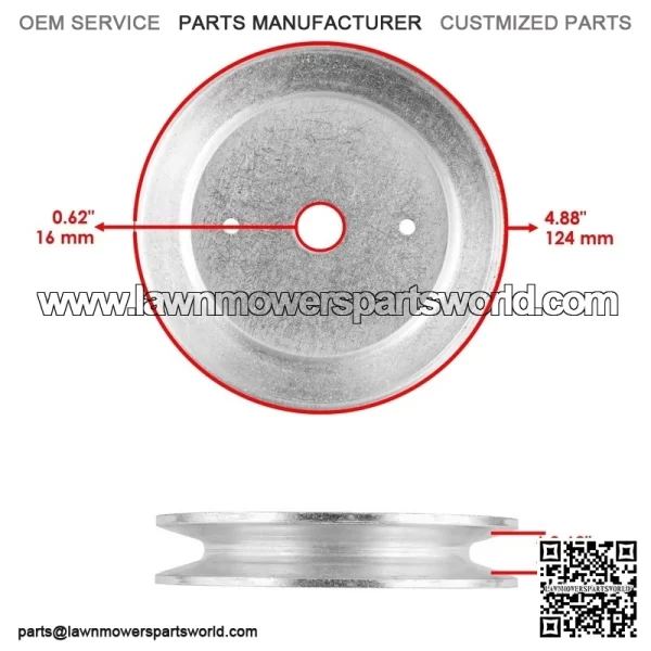 48" Deck Spindle & Pulley Blade for Husqvarna TS148X YT21548 YTH24K48 YTA24V48 - Image 3