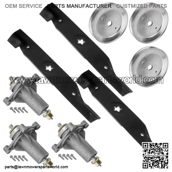 48" Deck Spindle & Pulley Blade for Husqvarna TS148X YT21548 YTH24K48 YTA24V48 - Image 5