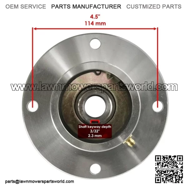 48" Deck Spindle Pulley & Blade for Ferris 5901047 HW48B PCM4818K HydroWalk - Image 3