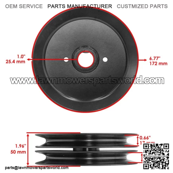 60" Deck Spindles w/ Pulley & Blade Kit for Ariens Max-Zoom 991075 991087 Mower - Image 5