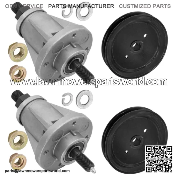 Deck Spindle & Pulley for Toro 05-36MR03 05-36MR04 36" / 05-37SC01 05-37SC02 37" - Image 4
