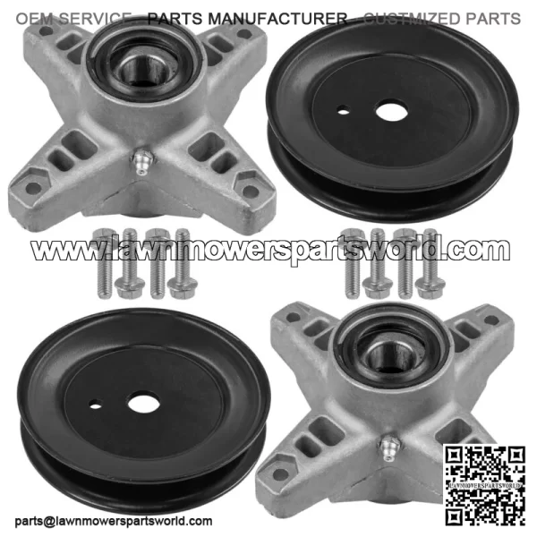42" Deck Spindle & Pulley for Cub Cadet LT1018 13AB11CG710 13AX11CG710 618-3129 - Image 4