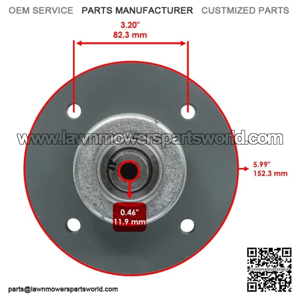60" 72" Deck Spindle for Bad Boy AOS 2009-2010 / AOS Diesel 2010 037-4000-00 - Image 3