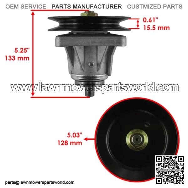 46" Deck Spindles Assemblie for Toro LX460 LX465 LX466 Lawn Tractors / 112-0311 - Image 2